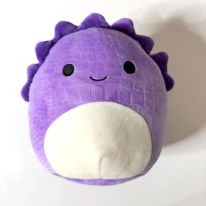 SQUISHMALLOW Delilah Stegosaurus Purple Textured Dinosaur Plush Squishy Toy 8"